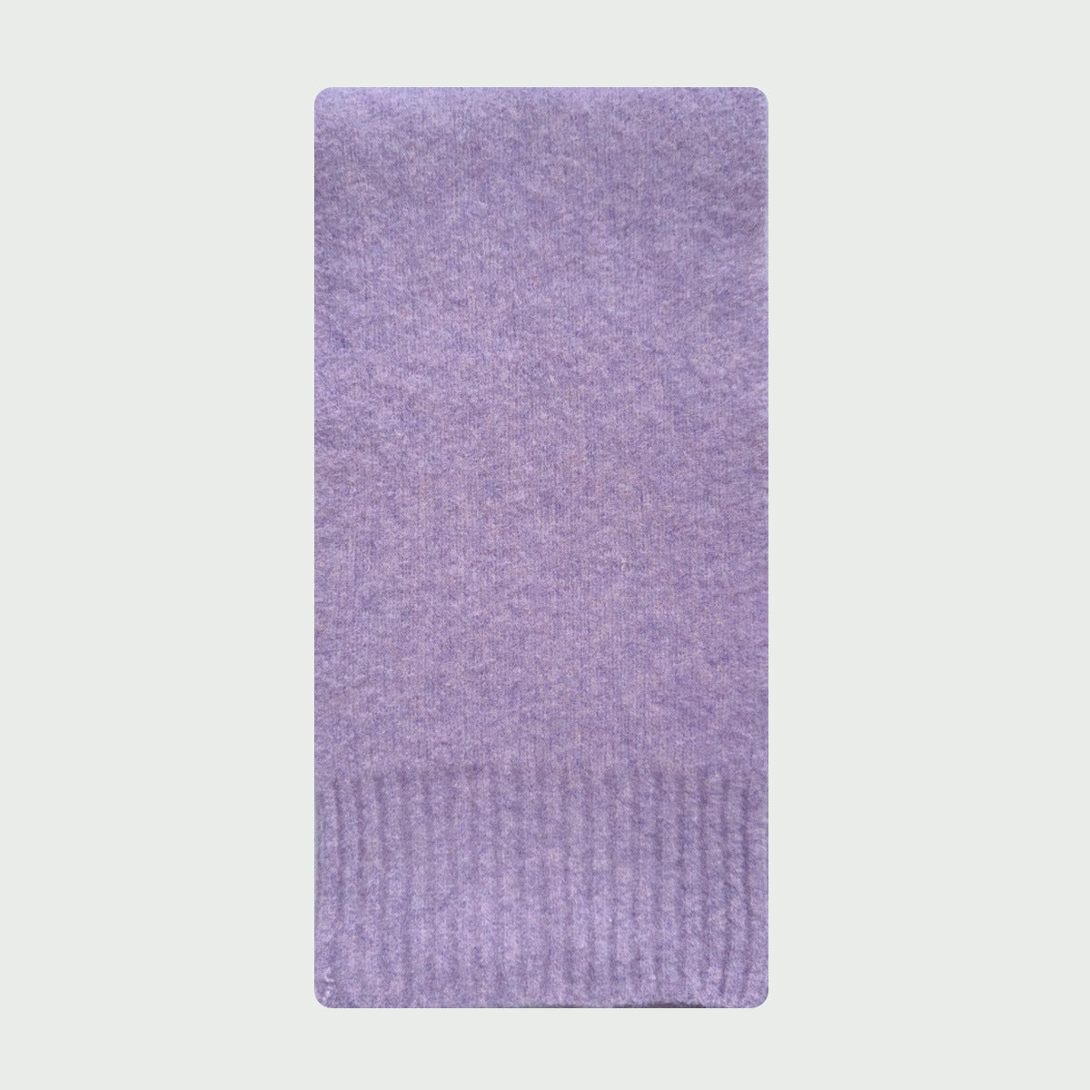 Solid Color Wool Knit Scarf for Women