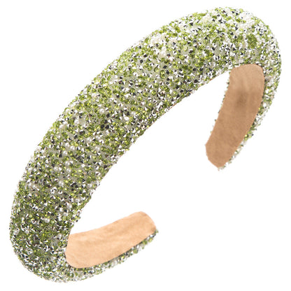 Trendy Pearl Hairband With Rhinestones for Women