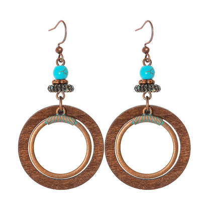 Vintage Bohemian Tassel Earrings with Hollow Design