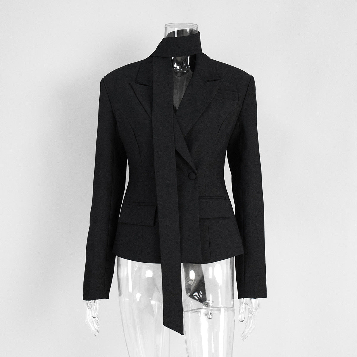 Women’s Tailored Blazer Elegant Casual Jacket
