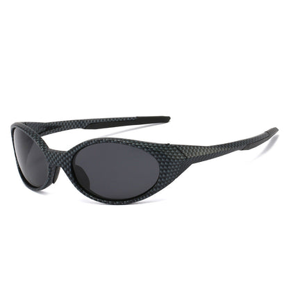 Oval Frame Polarized Sunglasses for Outdoor Sports