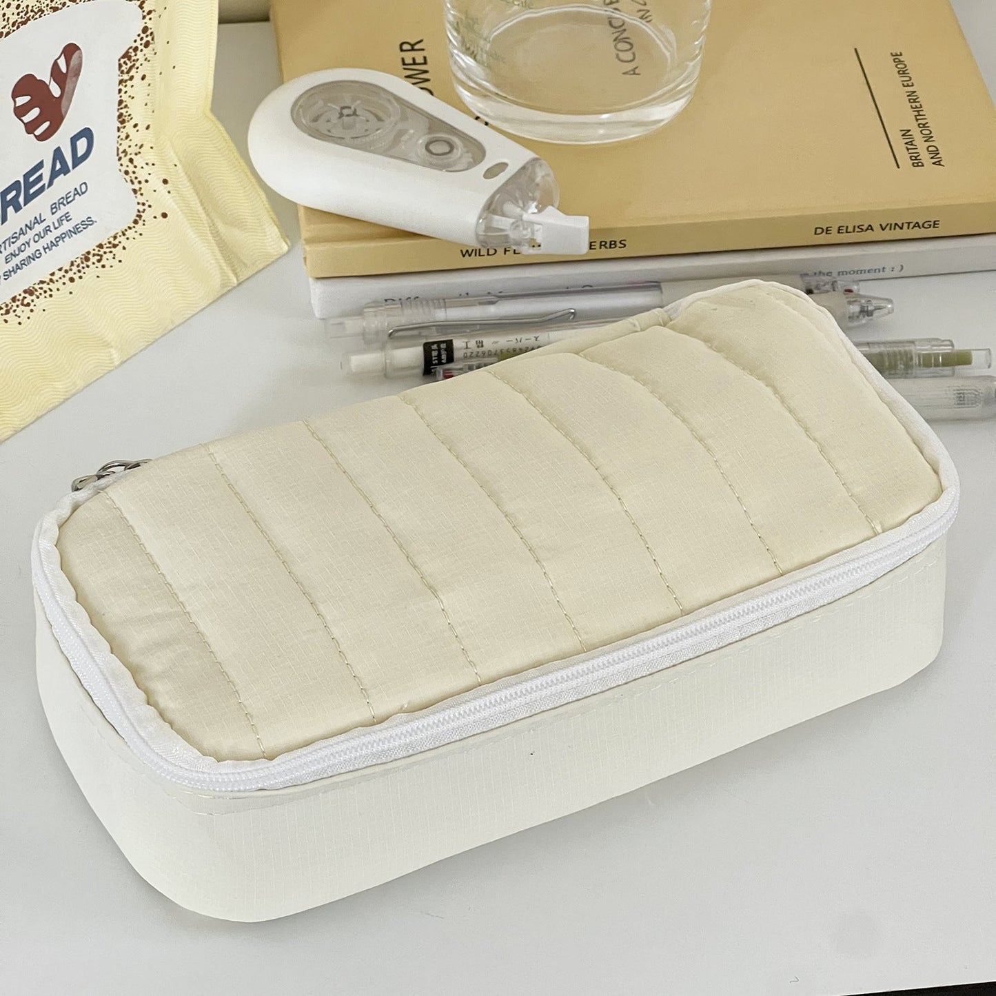 Chic Macaron Pencil Case Large Capacity Storage Bag