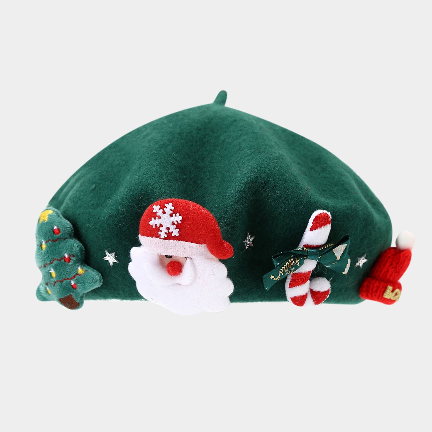 Winter Elegant Wool Blend Christmas Beanie Hat