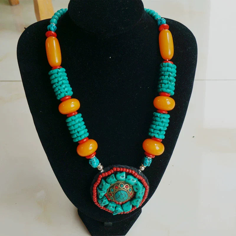 Tibetan Ethnic Style Jewelry, Fashionable And Atmospheric Retro Tibetan Accessories, Nepalese Handmade Necklaces