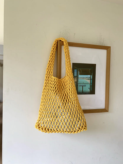Handwoven Tote Bag for Women Stylish Casual Shoulder Bag