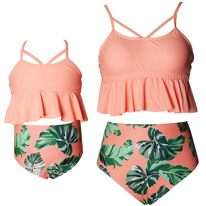 Matching Bikini Swimwear Set For Mothers And Daughters