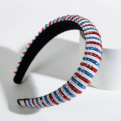Handcrafted Beaded Headband Stylish Daily Hair Accessory