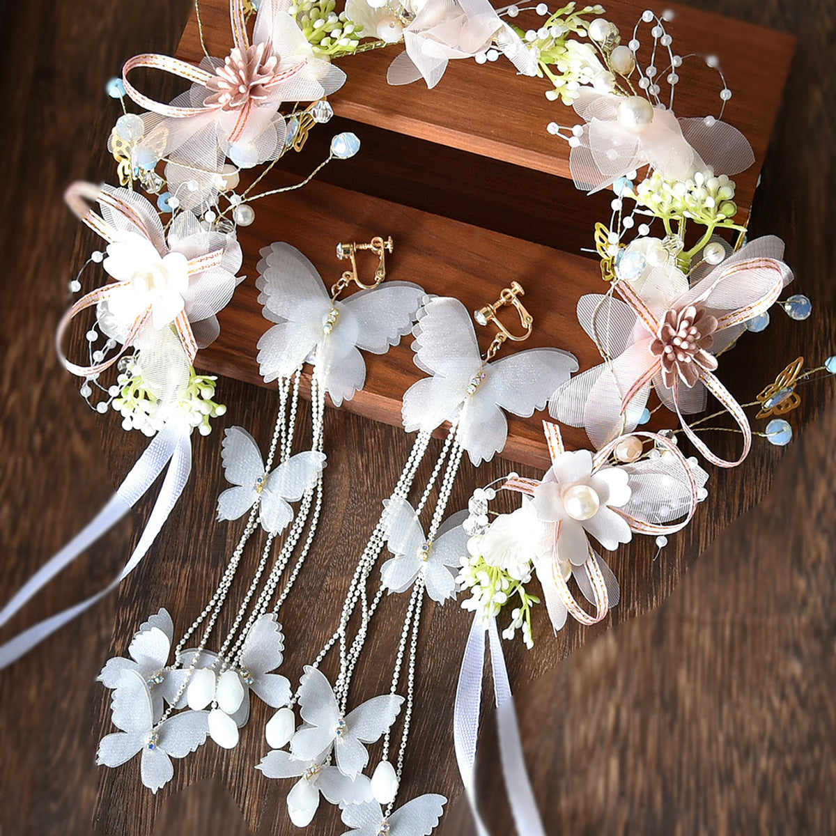 Floral Headband Wedding Hair Accessory for Brides