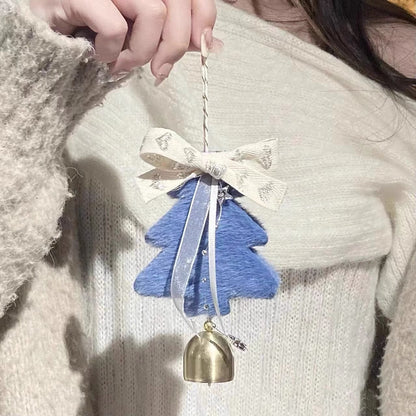 Christmas Tree Jingle Bell Bow Door Decoration