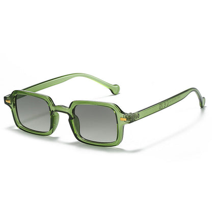 Square Retro Sunglasses Stylish AC Lens Sun Protection
