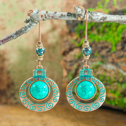 Bohemian Hippie Style Statement Dangle Earrings