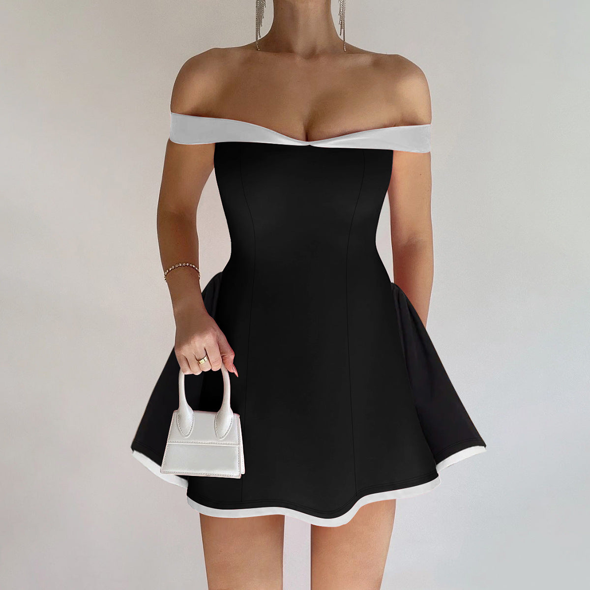 Sexy Strapless Bodycon Dress Chic Party Dress