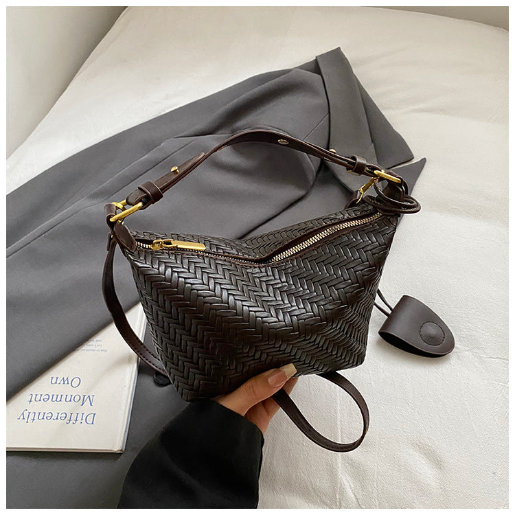 Vintage-Inspired Large Capacity Woven Tote Bag for Women