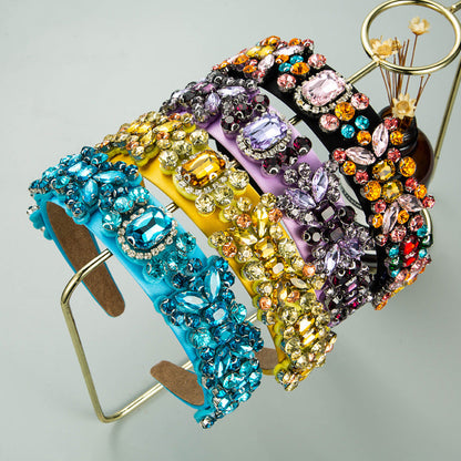 Baroque Style Rhinestone Headband Fashionable Hair Accessory