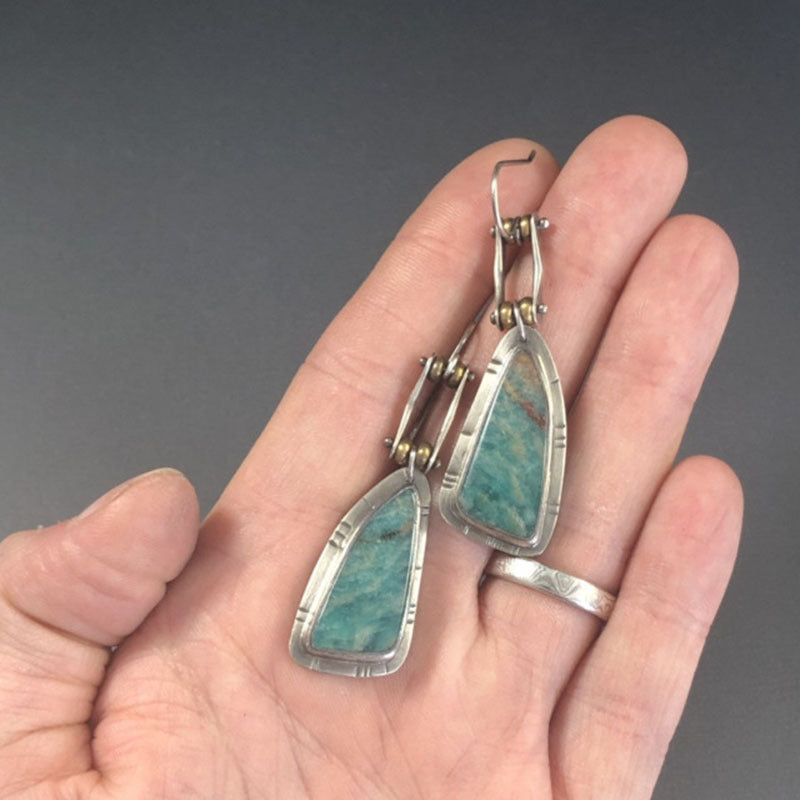 Vintage Geometric Irregular Dangle Earrings
