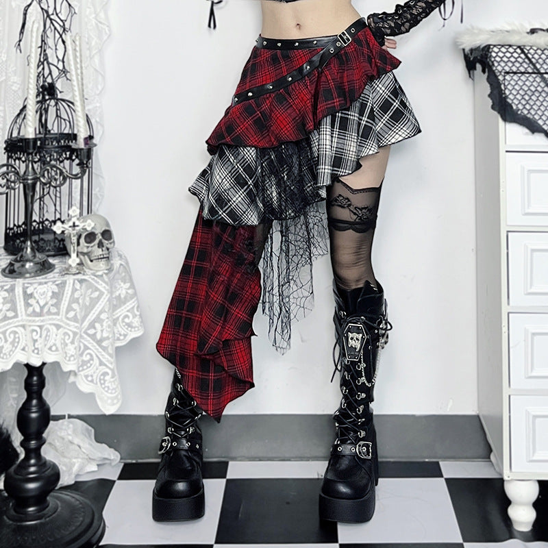 Bodycon Checkered Skirt Trendy Casual Sexy Midi Skirt