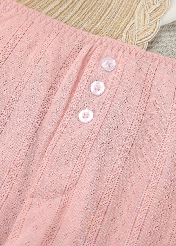 Three Piece Ribbed Knit Lounge Set
