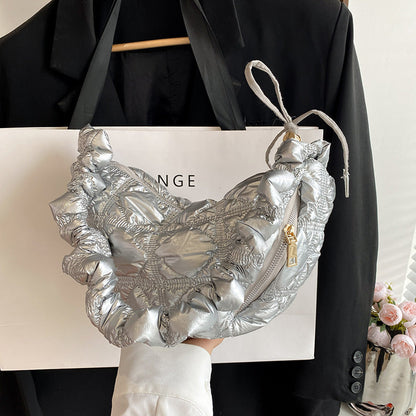 Chic Cloud-Shape Nylon Crossbody Bag with Large Capacity