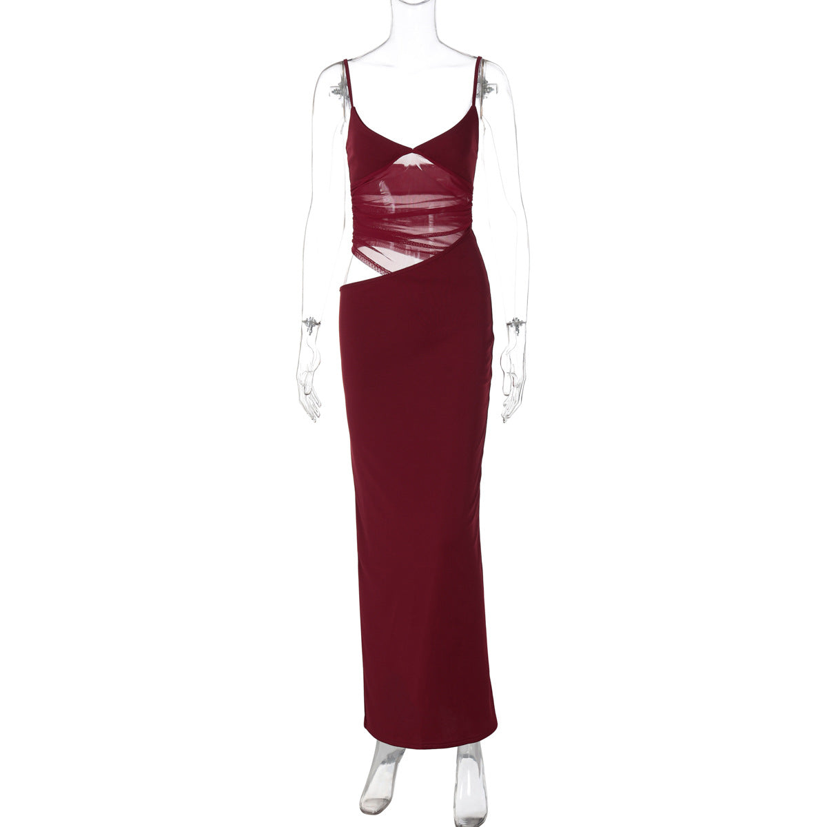 Trendy Sexy Cut-Out Mesh Cami Dress