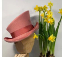 Fashionable Wool Felt Bowler Hat with Bow Decoration