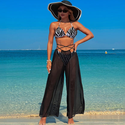 Women’S Swimsuit Three-Piece Set With Bikini And Cover-Up