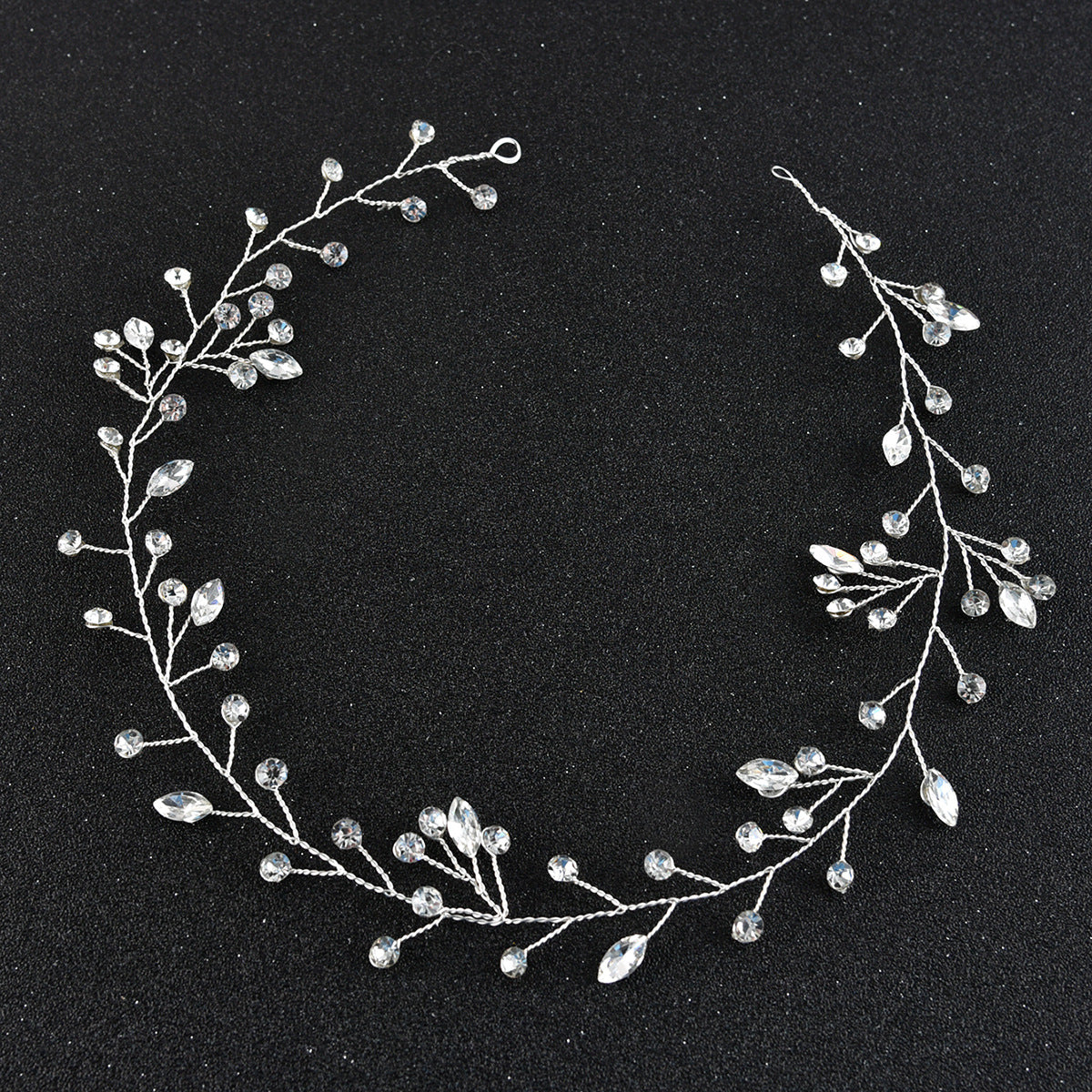 Handmade Glass Crystal Headband for Brides and Weddings