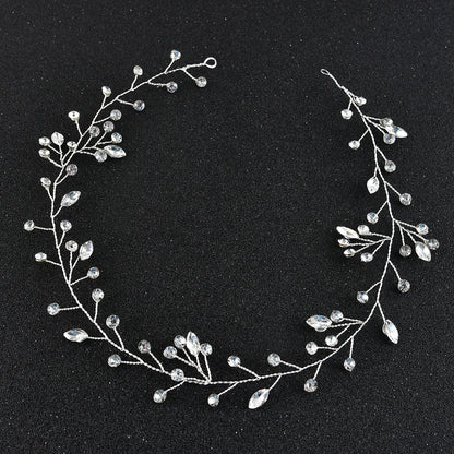 Handmade Glass Crystal Headband for Brides and Weddings