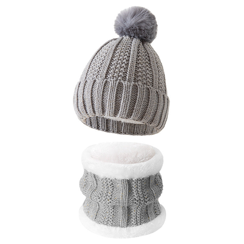 Winter Knitted Warm Gloves, Hat, Scarf Set - Thickened Cozy Design