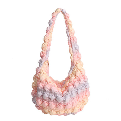 Chic Cloud Shoulder Bag Stylish Large Capacity Nylon Tote