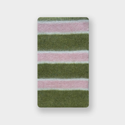 Striped Wool Blend Scarf Soft Cozy Neck Warmer