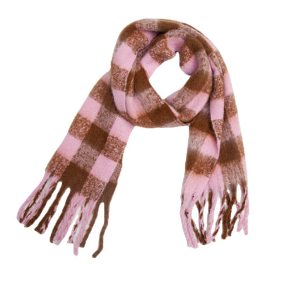 Coloful Plaid Tassel Scarves