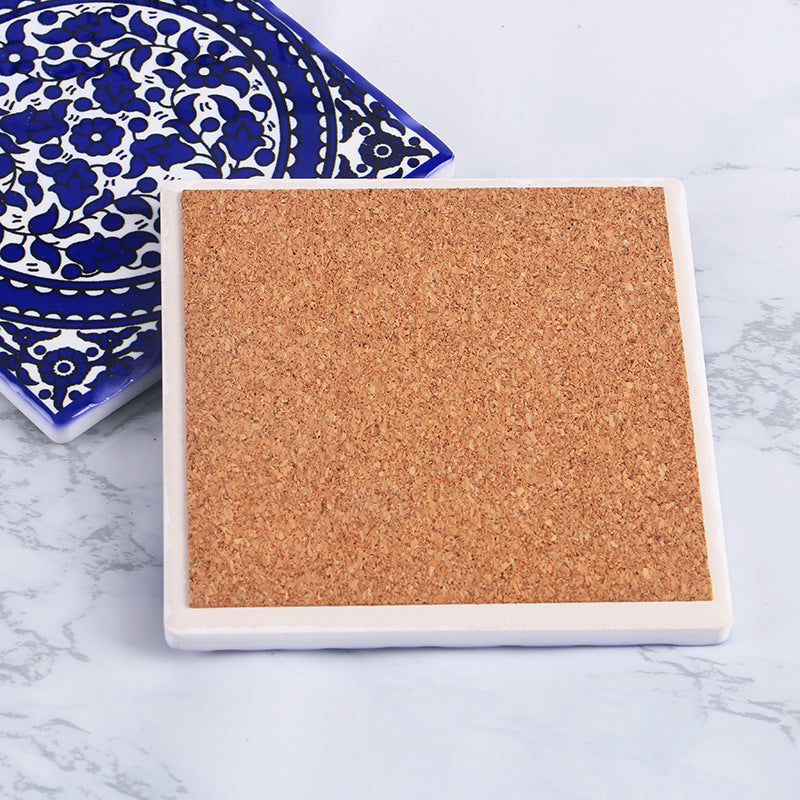 Series Of Craft Painting Insulation Pads, Cork Ceramic Coasters, Dual Purpose Pot Mats, Combination Coasters