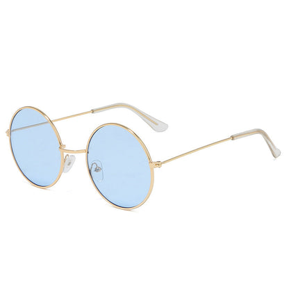 Retro Circular Sunglasses for Men - Vintage Photography Style