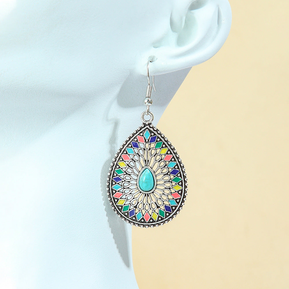Trendy European & American Long Geometric Drop Earrings