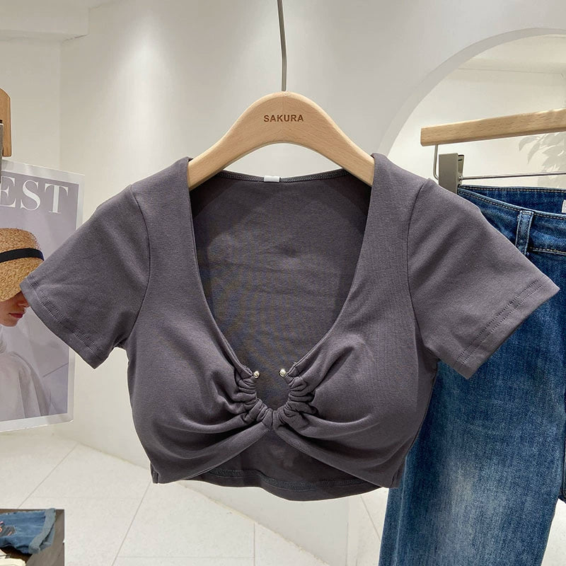 Vesty - Slim Fit Cropped T-Shirt