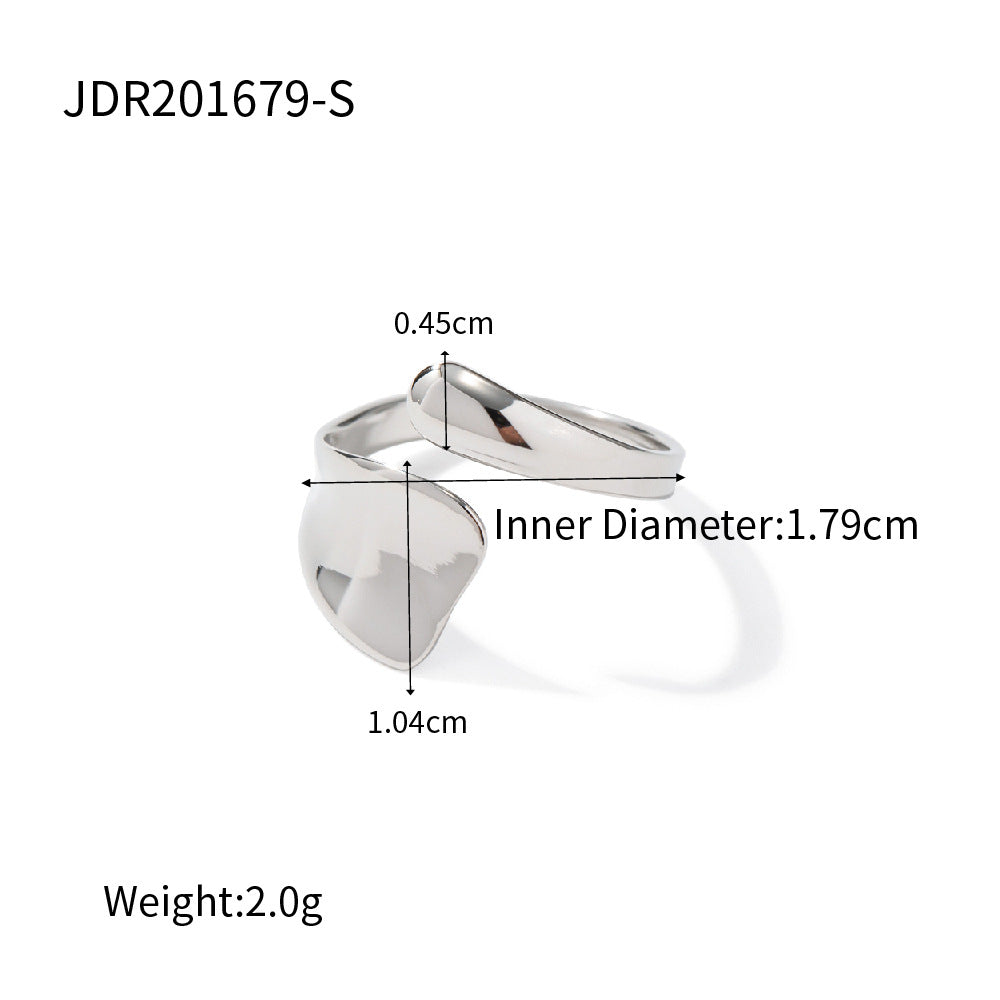 Irregular Adjustable Punk Simple Rings