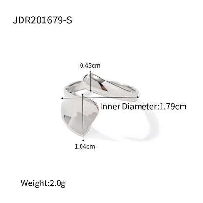 Irregular Adjustable Punk Simple Rings