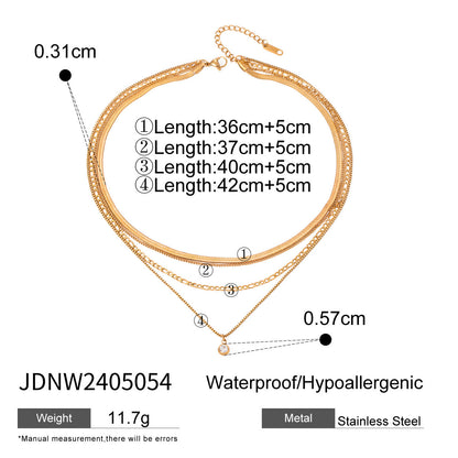 Chic Gold Plated Stainless Steel Choker Necklace