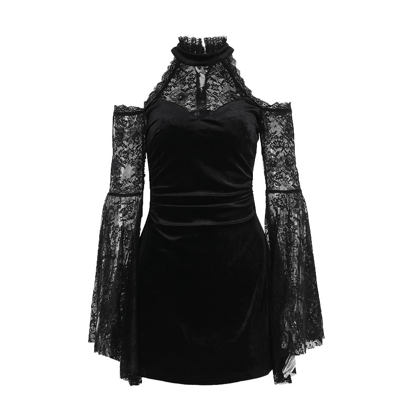 Sexy Lace Trim Bodycon Dress