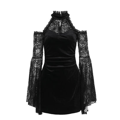Sexy Lace Trim Bodycon Dress