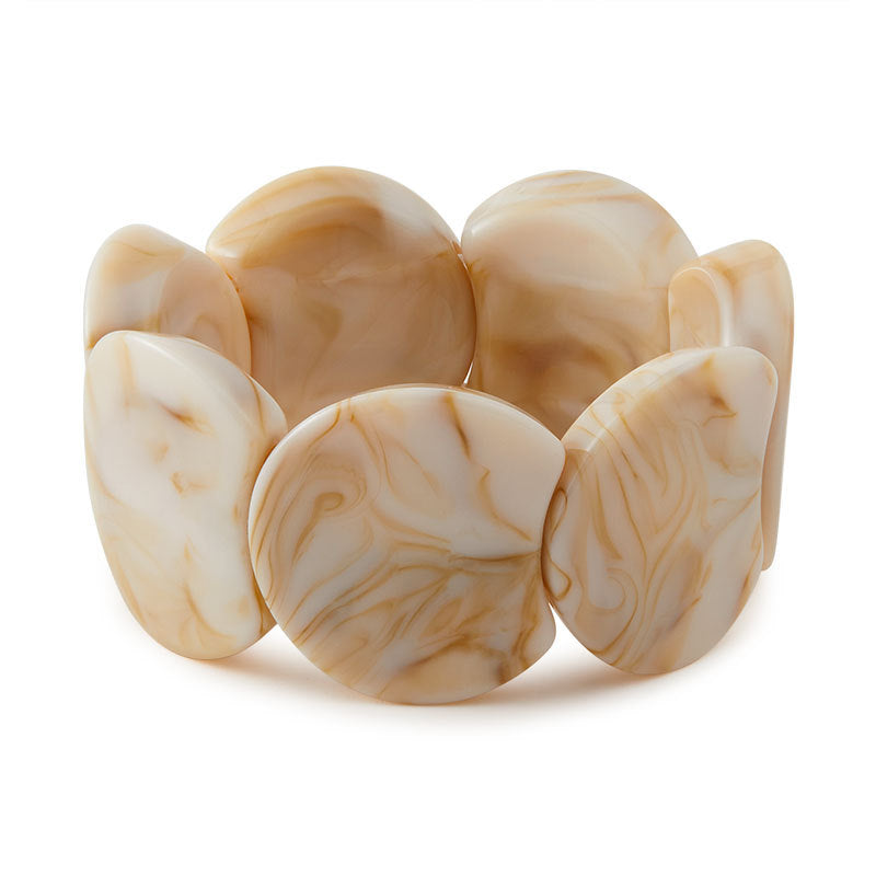 Trendy Irregular Texture Acrylic Bangle Bracelet