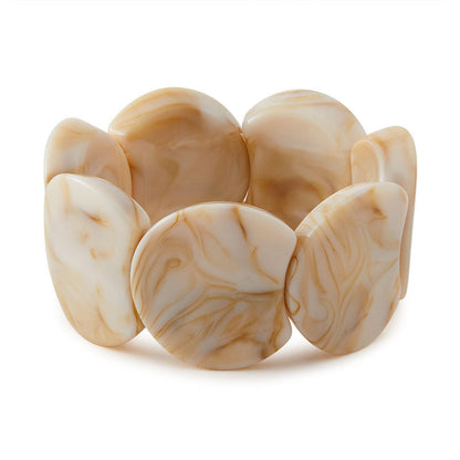 Trendy Irregular Texture Acrylic Bangle Bracelet