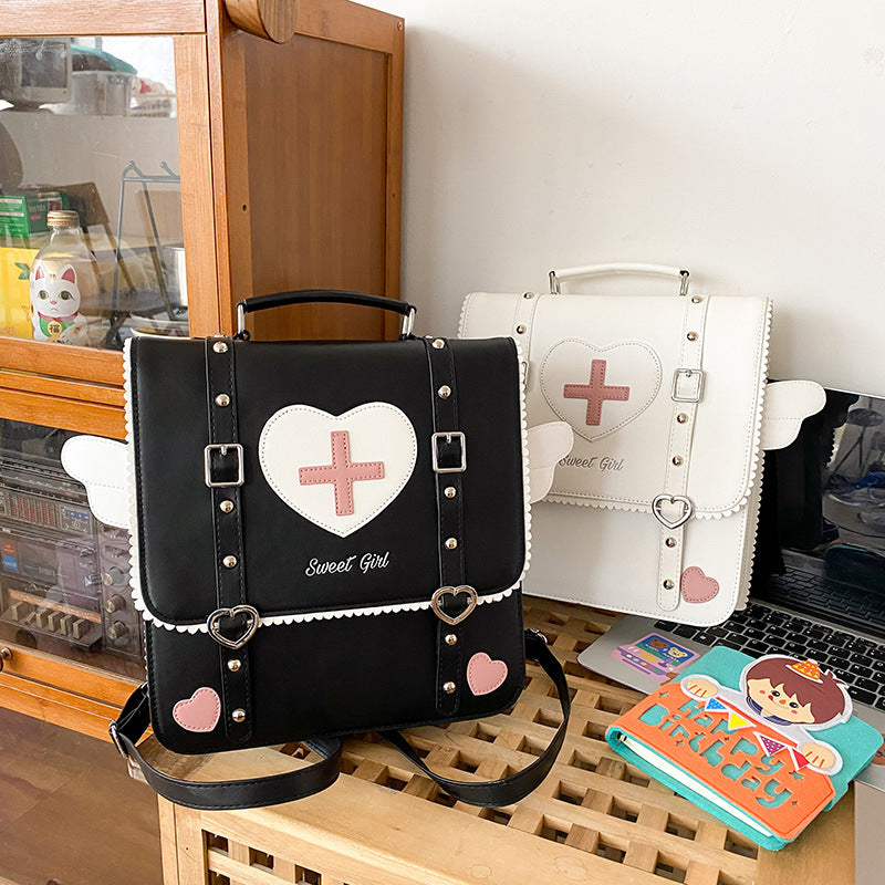 Cute Sweet Anime Backpack With Angel Wings