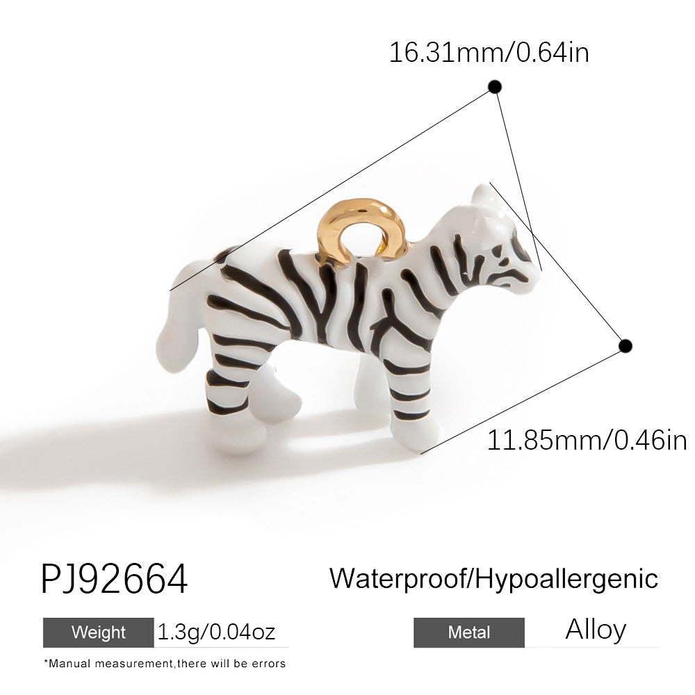 Alloy DIY Cartoon Car Pendant Droplet Decor