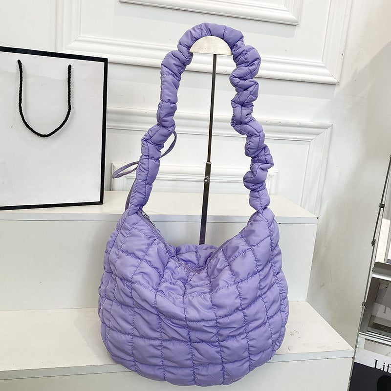 Trendy Nylon Cloud Bag Soft Casual Shoulder Bag