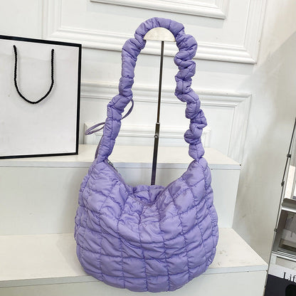 Trendy Nylon Cloud Bag Soft Casual Shoulder Bag