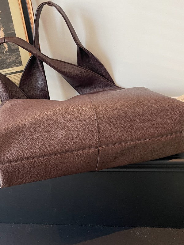Trendy Color-Block Design Women's Tote Bag Casual Large Capacity Shoulder Bag