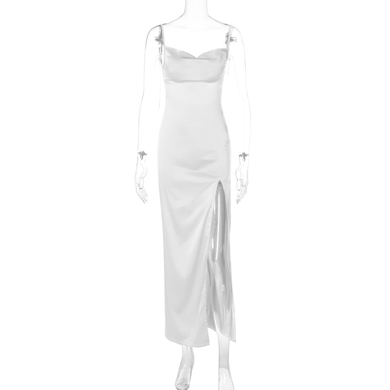 Fashionable Sexy Backless Bodycon Slip Dress