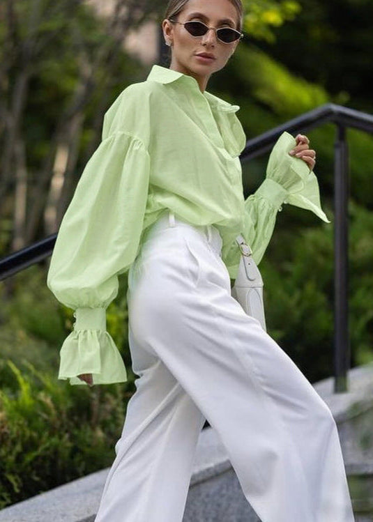 Sheer Oversized Button Up Shirt Lightweight Fabric