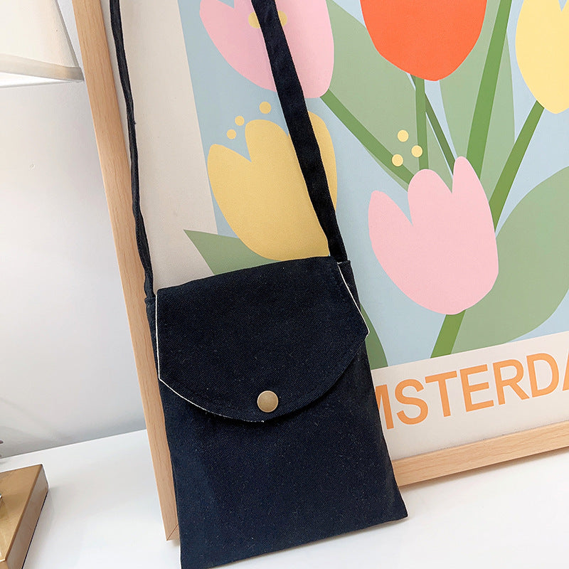 Mini Crossbody Bag for Women Pastel Canvas Casual